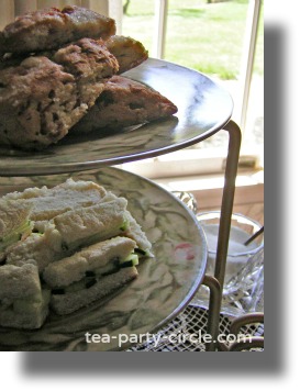 Two Tiered Tea Party Food