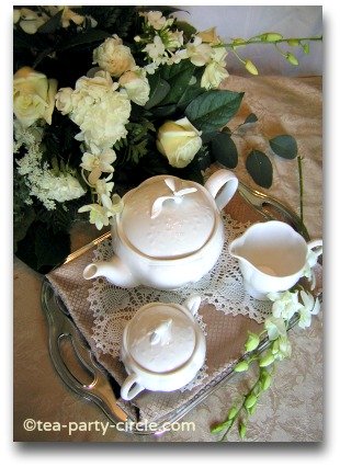 White Tea Set